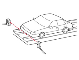 檢測車在立體停車庫的位置